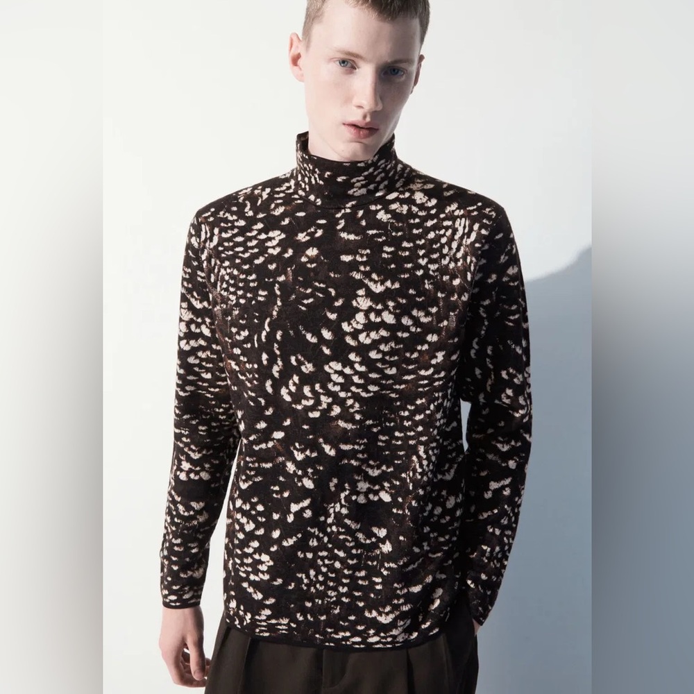 COS Atelier FEATHER-JACQUARD SWEATER